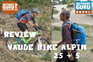 De Vaude Bike Alpin 25 + 5 is een mountainbike rugzak die echter ook prima geschikt is op een gewone fiets of tijdens een bergwandeling.