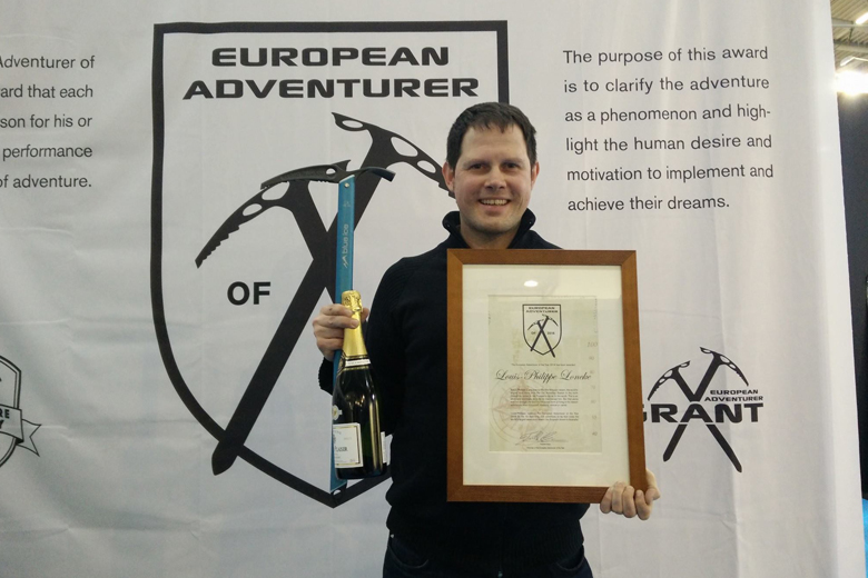 Vorig jaar won de Belg Louis Philippe Loncke de titel European Adventurer of the Year.