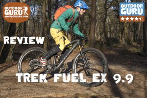 Lekker spelen met de Trek Fuel EX 9.9 op de MTB route bij Amerongen.