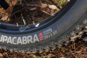 The Chupacabra 29 x 3.00” tires are super wide!