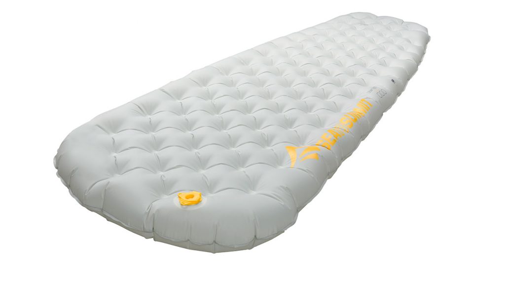 The Ether Light XT is a lightweight sleeping pad and weighs only 350 grams.
