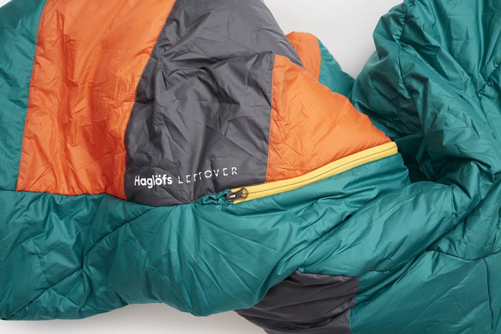 The Haglöfs Leftover Sleeping Bag is made from scraps of high-performance material.