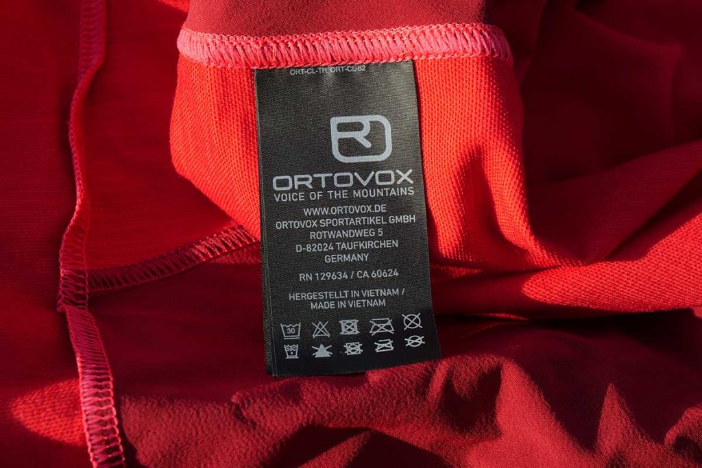 The Ortovox Pala Jacket can be washed at 30 °C.