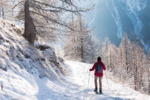 Savoie Mont Blanc is known for skiing but what about a snowshoe hike in the twilight?
