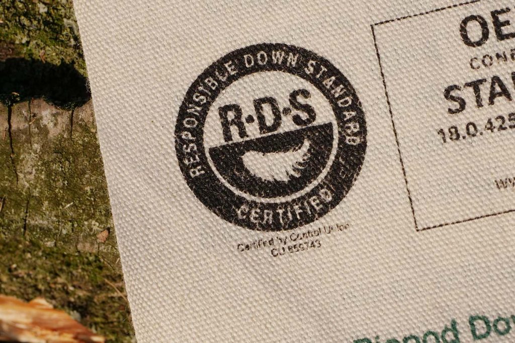 The down Grüezi uses is RDS certified: no live picking or forced feeding.