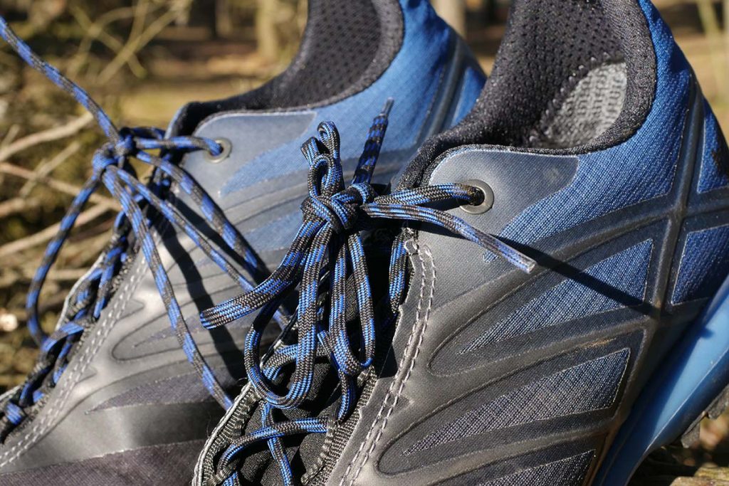 Lacing is easy because the laces run smoothly through the daisy chains. The laces are quite long.