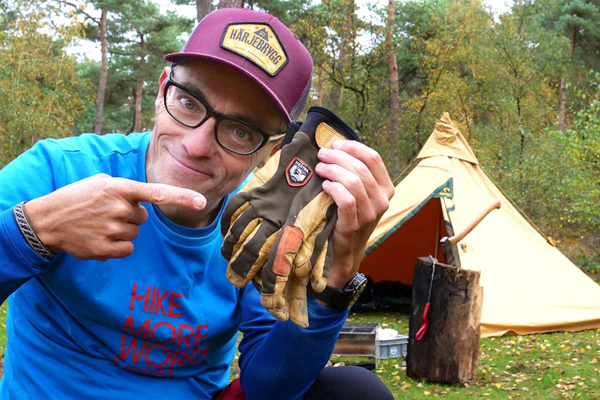 Hestra Ergo Grip Active Glove Guanto Resistente a 5 Dita per Escursionismo Kayak e Corsa 