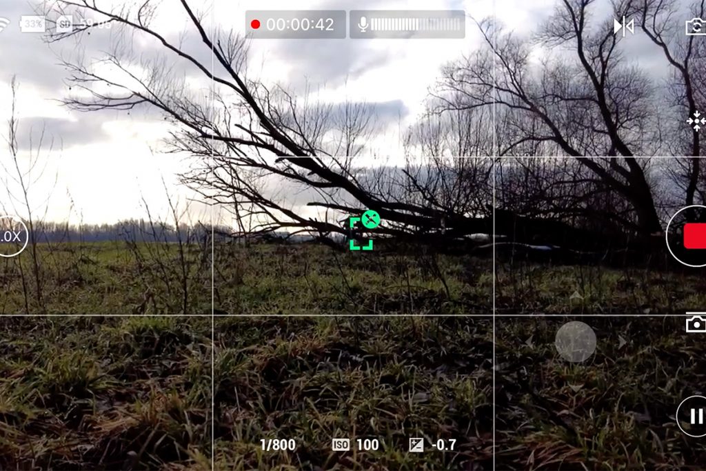 This is how good the tracking function of the DJI Pocket 2 is. We are almost gone behind the tree.