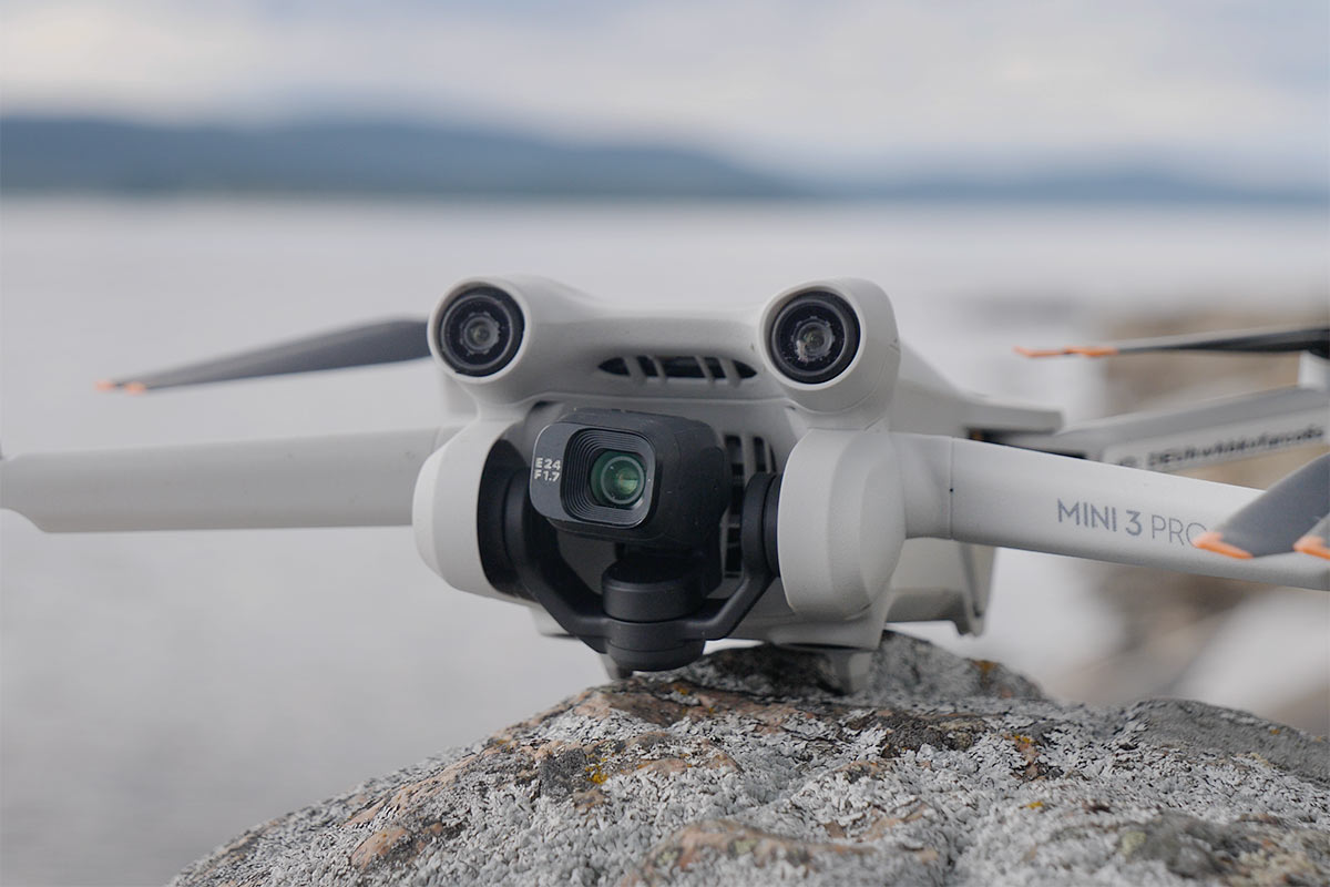 The DJI Mini 3 Pro has a 1/1.3” CMOS sensor with 48 MP effective pixels and an aperture of f/1.7.