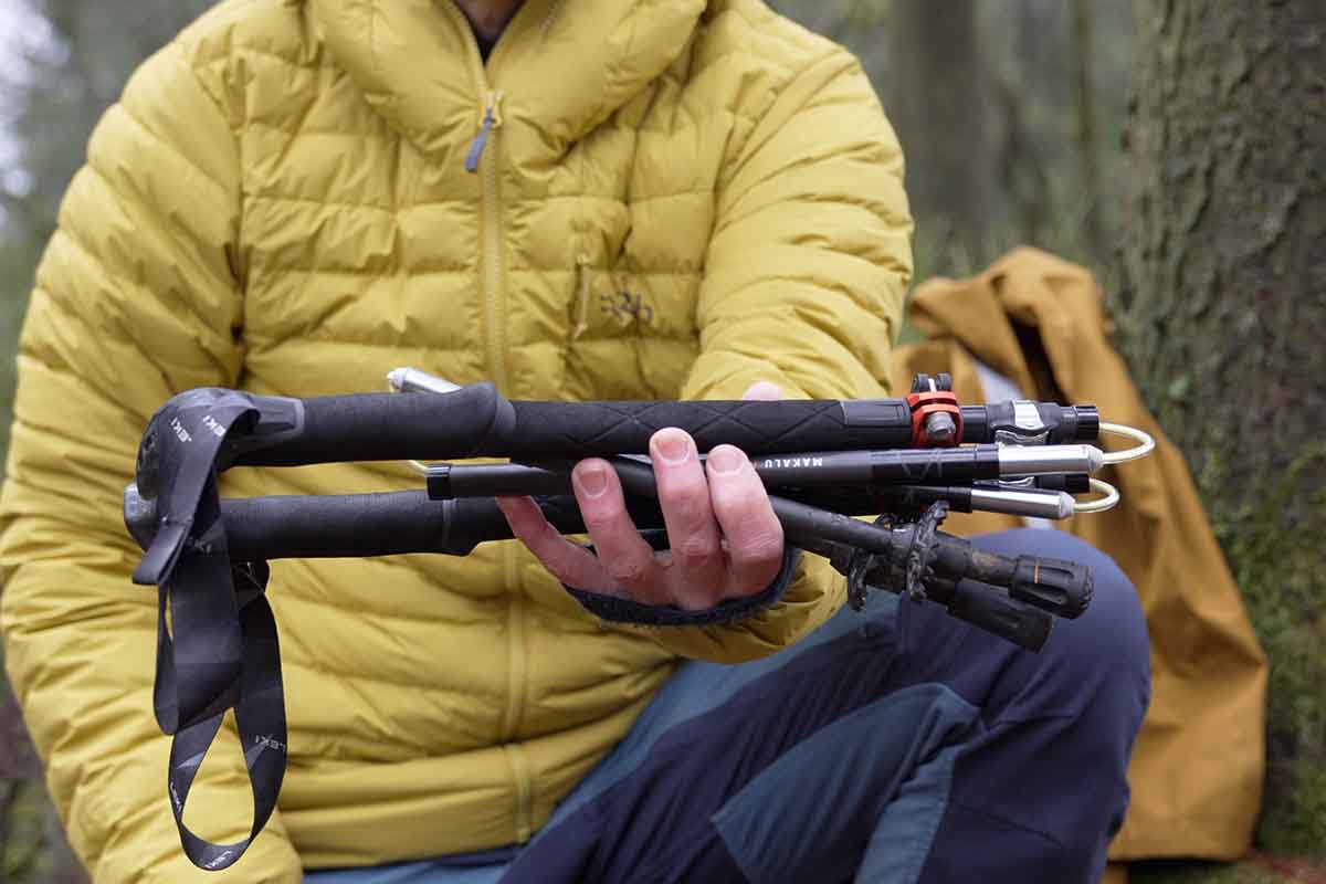 The Leki Makalu FX Carbon has a very short packed size of only 40 cm (15.7 inches).