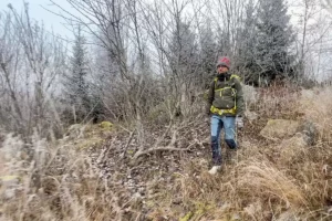 Hiking in Sweden in wintertime. I would love to see recycled materials used in the Ayacucho.