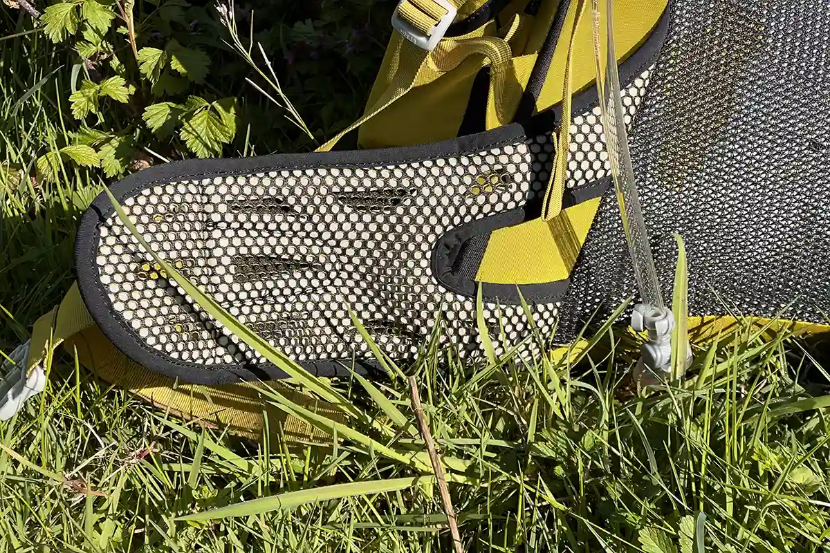 The hipbelt is well-padded and wraps comfortably around the hips.